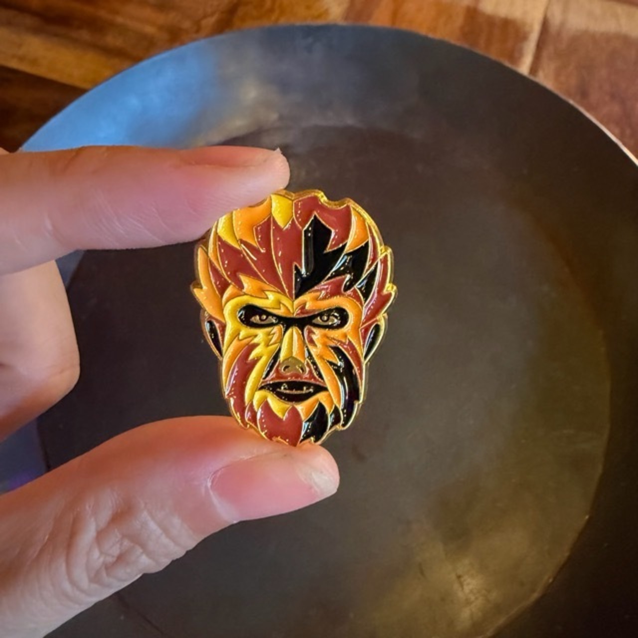 TOPANGA Jewelry Pin Brooch "Monster A"　ピンブローチ　モンスター　ホラー　ジャケット　キャップ　プレゼント　プチギフト　