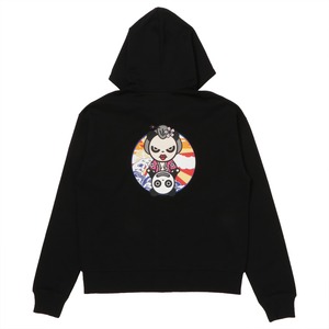 SALE 送料無料 【HIPANDA ハイパンダ】レディース フーディー スウェット WOMEN'S GEISHA HIPANDA BACKPRINT + EMBROIDERY ZIPPED HOODIE SWEAT SHIRT / WHITE・BLACK