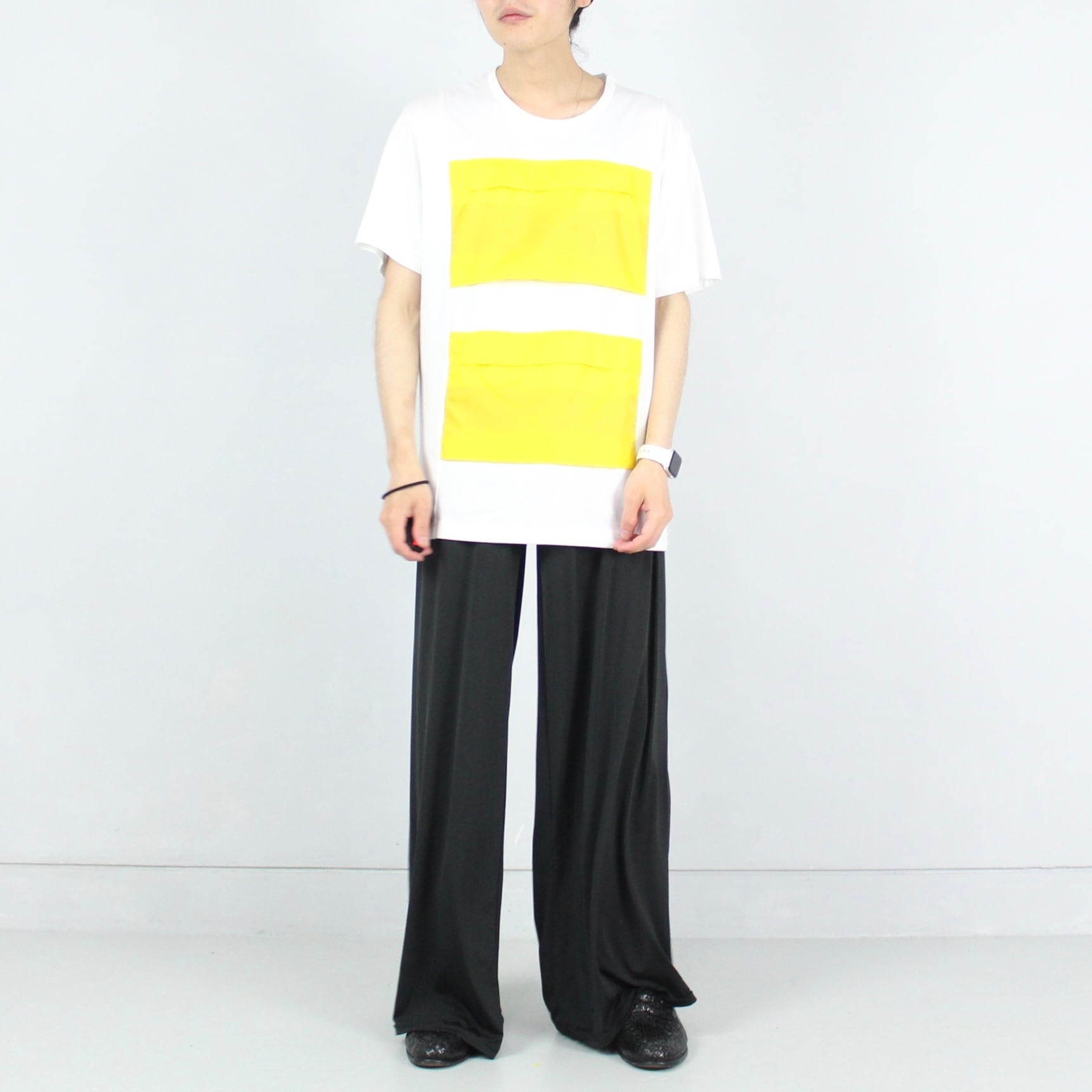 COMME des GARÇONS GANRYU ナイロンポケット切替 デザインT COMME des GARÇONS GANRYU ナイロンポケット切替 デザインT