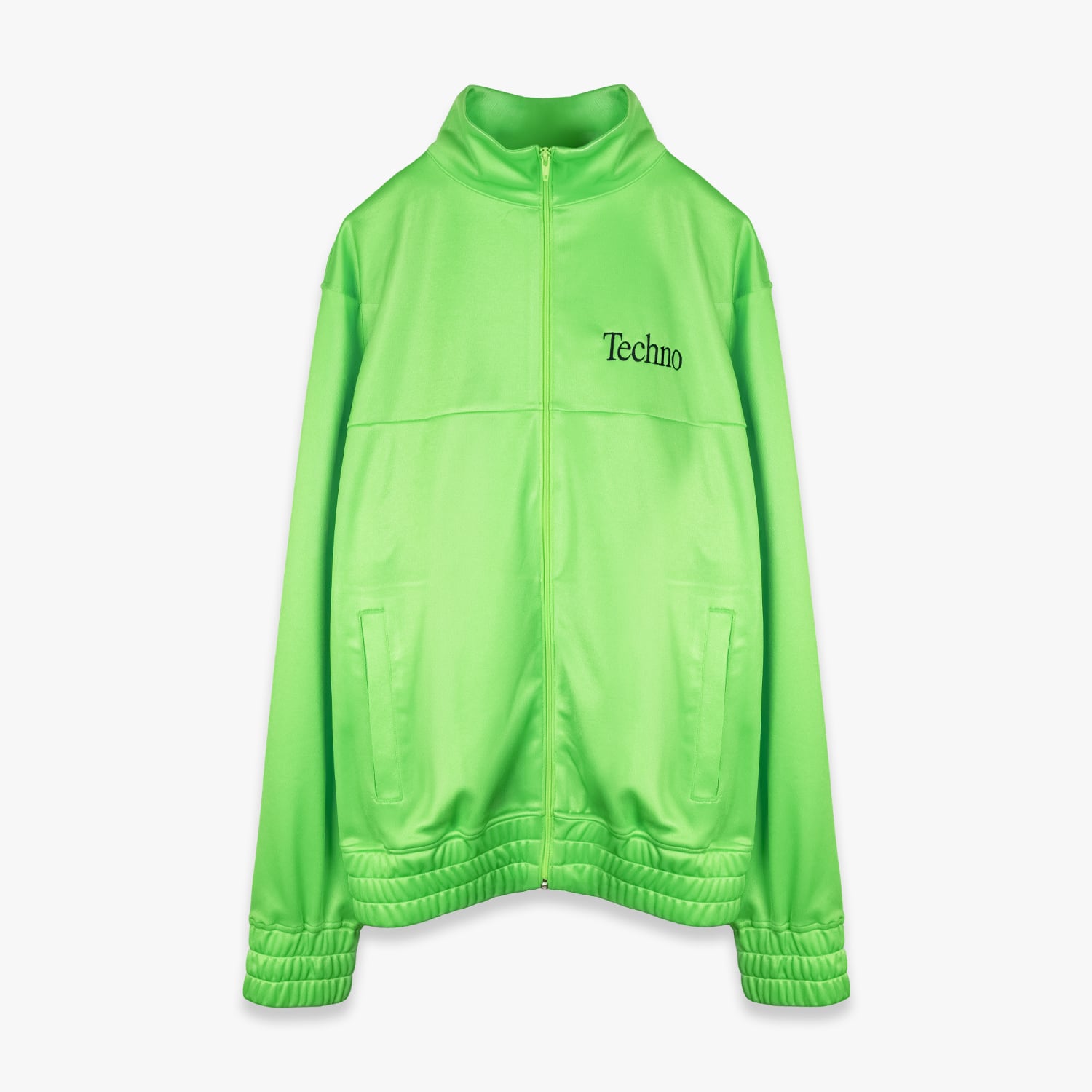 ICE & TECHNO 26SS TECHNO LOGOTYPE TRACK JACKET (F GREEN)