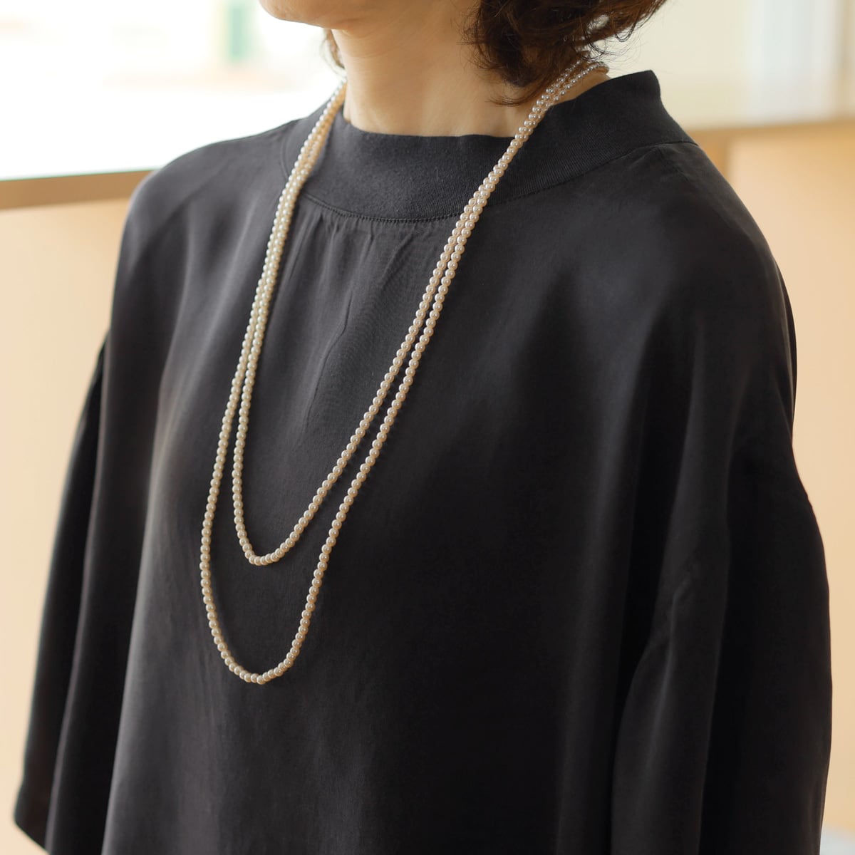 Planino Choice (プラニノチョイス) スモールグレイン フェイクパール ネックレス