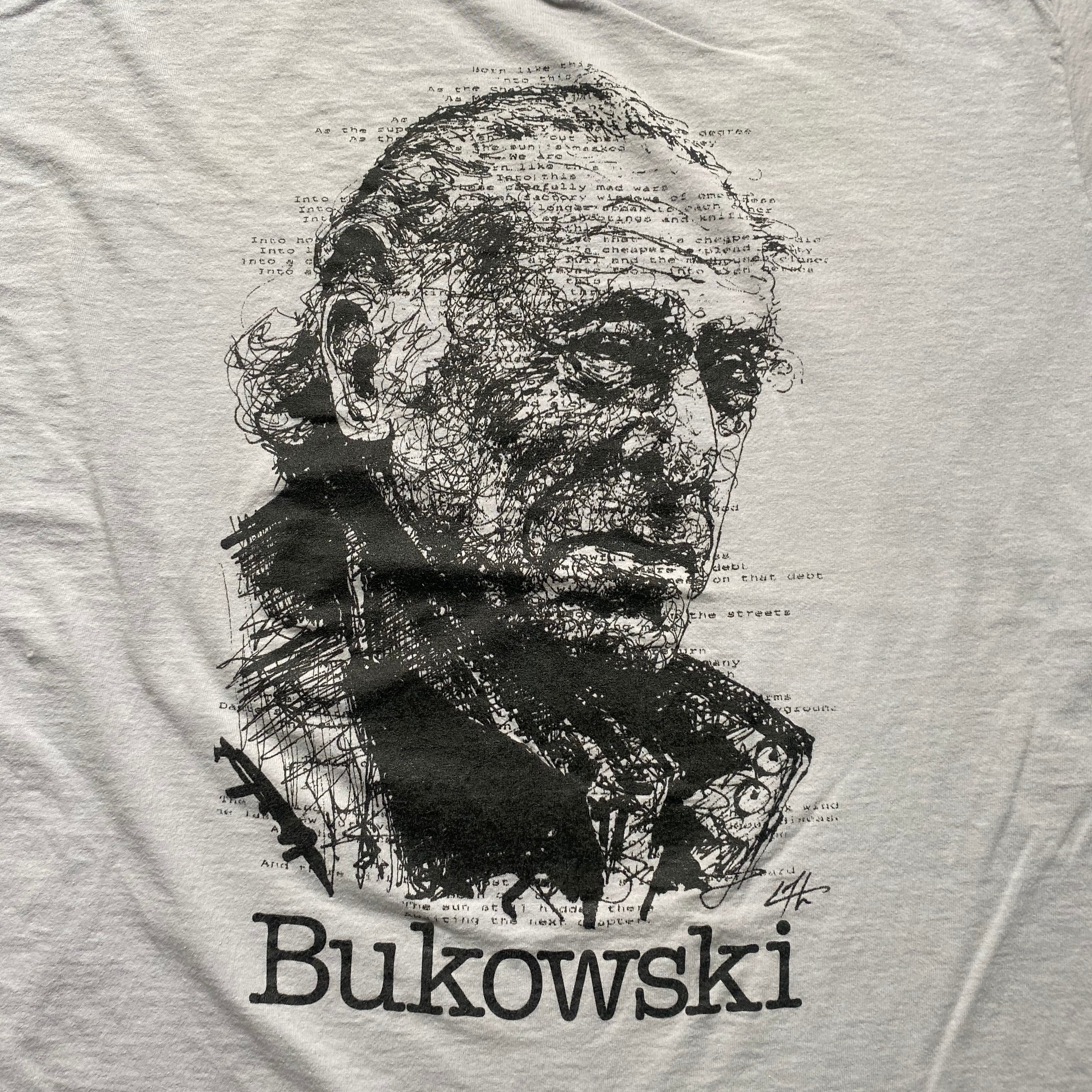 Charles Bukowski チャールズ・ブコウスキー プリントTシャツ