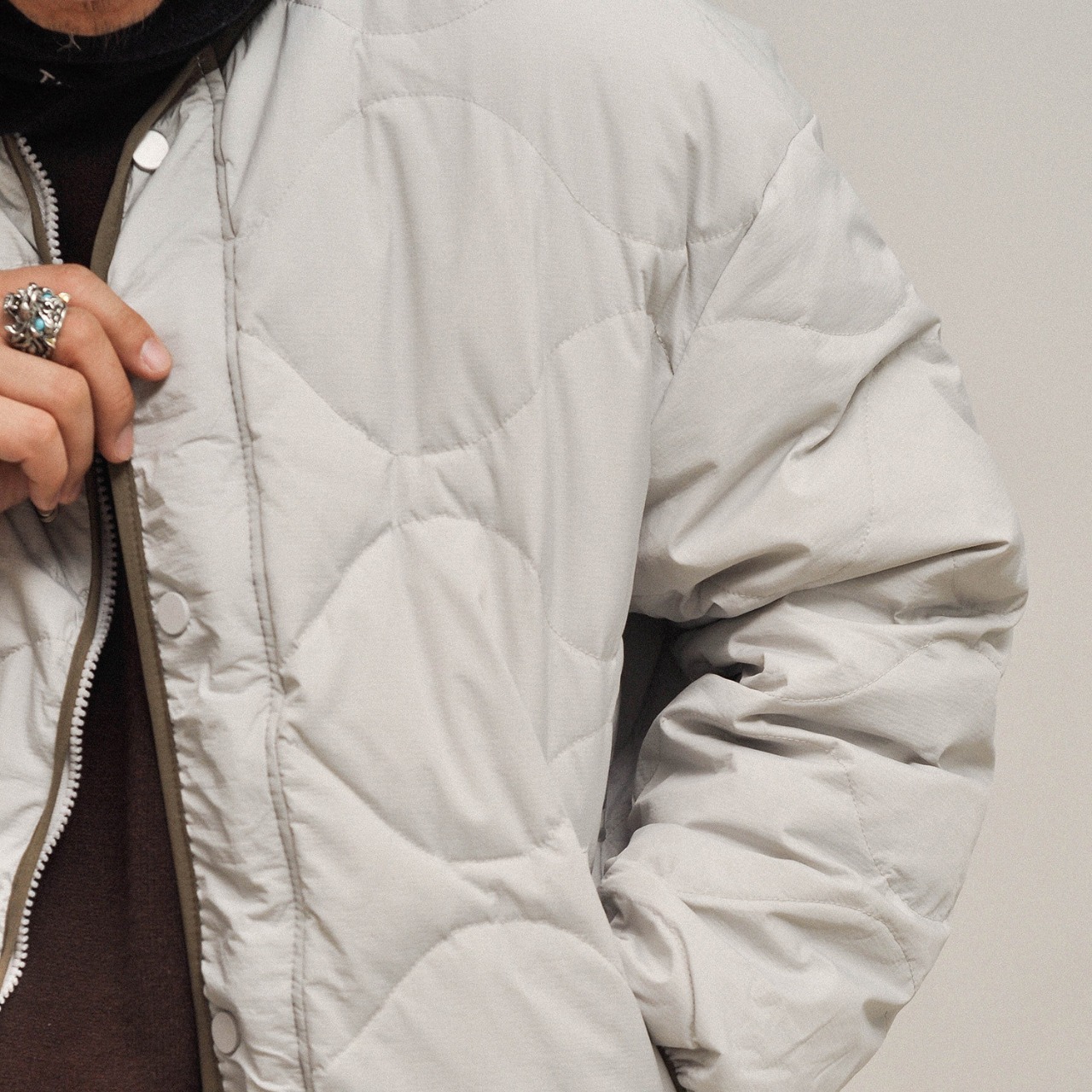 ボタニカル キルトダウンジャケット K5548 - 2