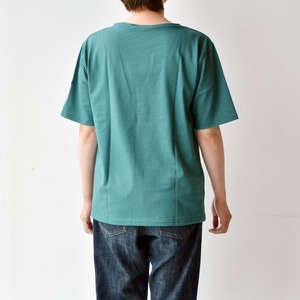 セントジェームス SAINT JAMES 薄手無地シャツ半袖(PIRIAC)FOREST T3