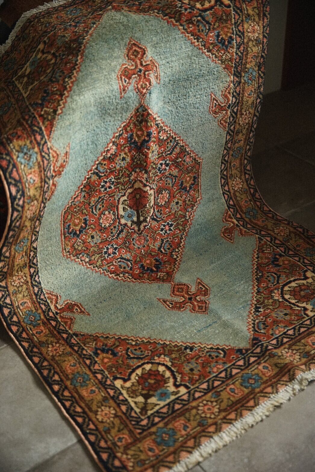 846 -Semi Antique  Percian Kirman rug