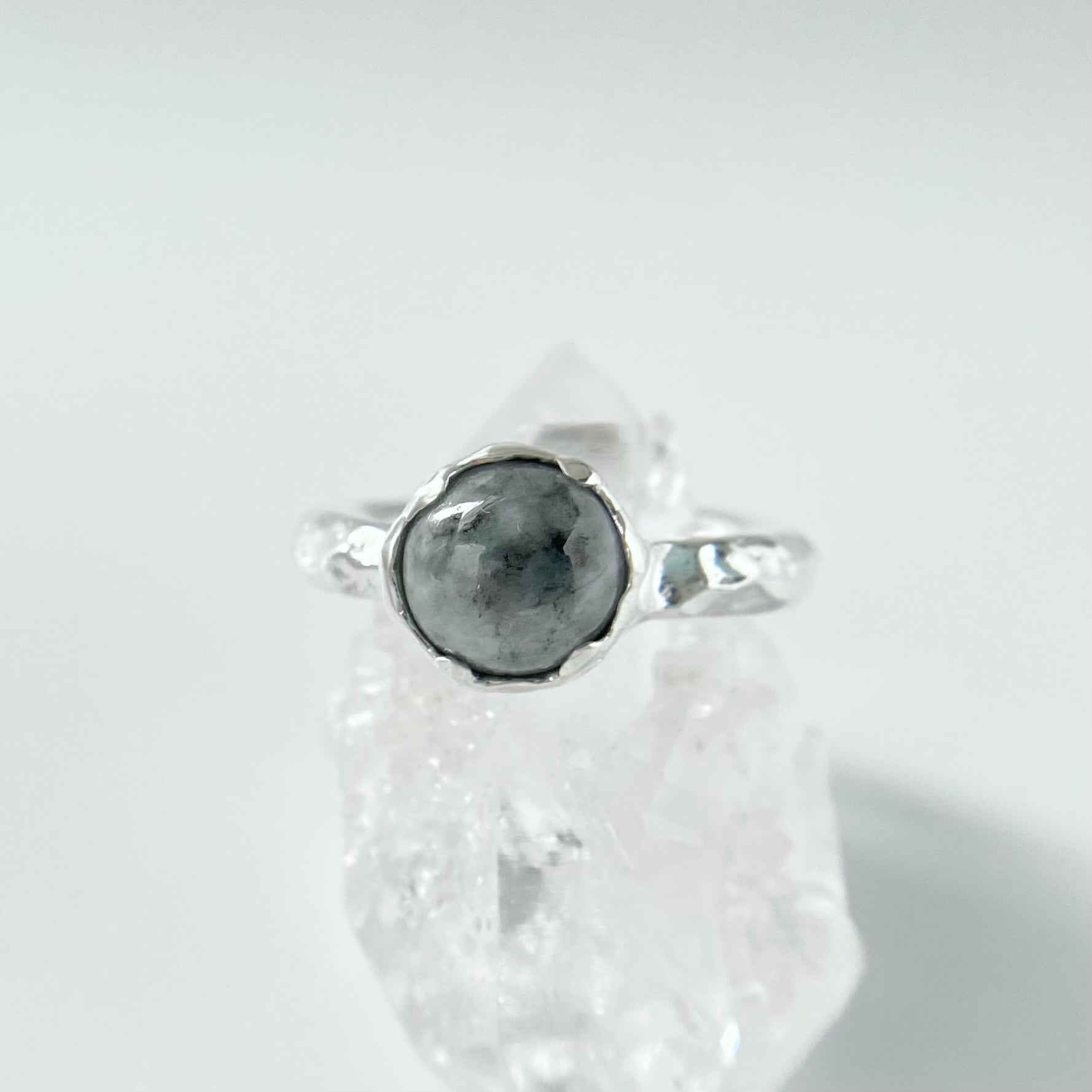 天然翡翠ハートリング！新潟県糸魚川産原石から磨きました！（選べる