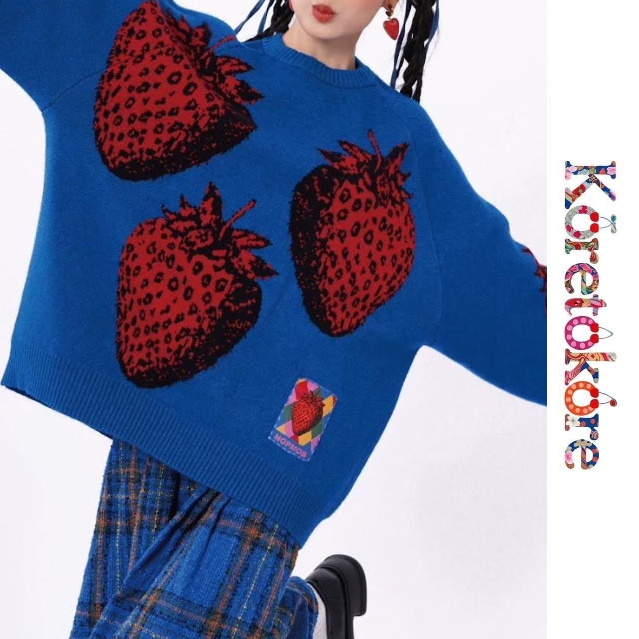 Strawberry Knit Sweater A0199