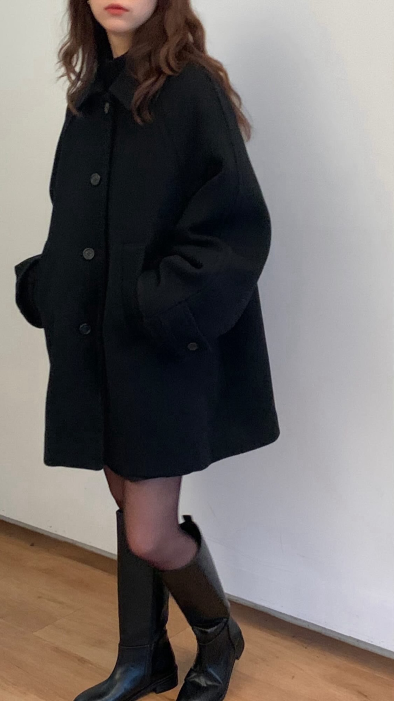 (予約) HAUS / Twill half coat