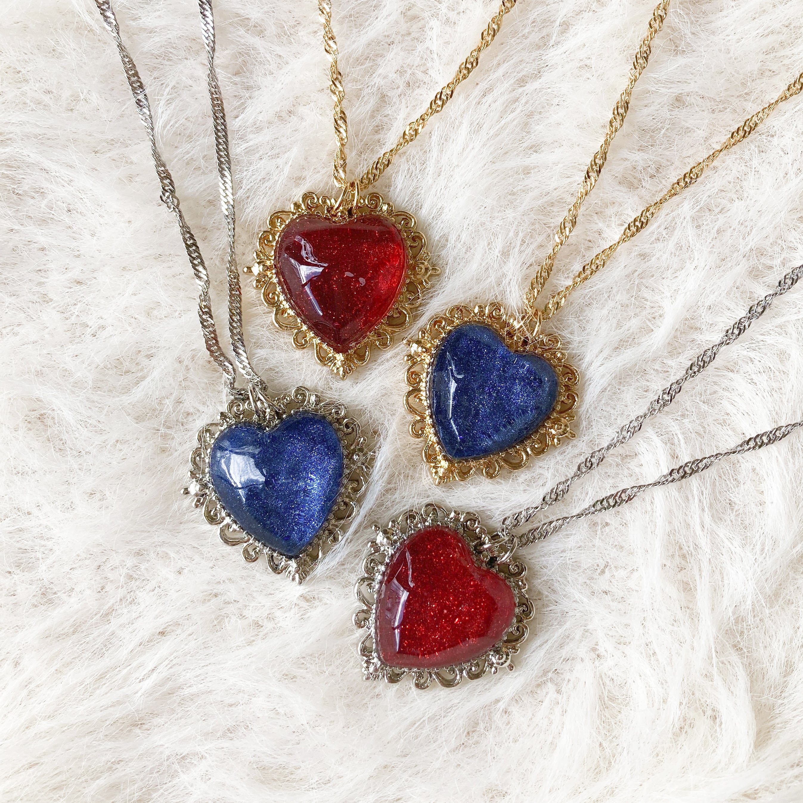 ビックハートのラメネックレス（モンタナ） | マルベリコ