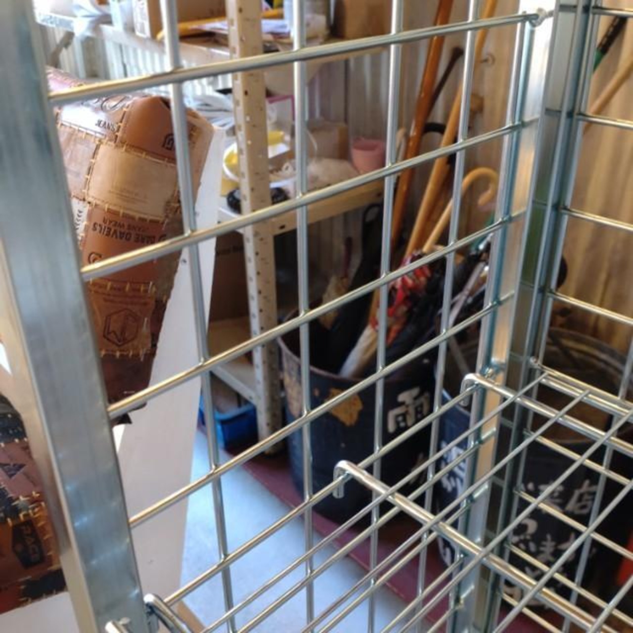 [In-store pickup only] WIRE Shelf GALVANIZED Mesh Steal Shelf Interior Storage Visible Storage