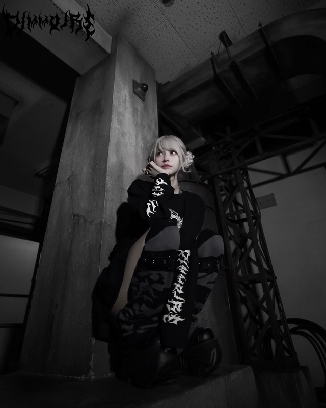 BIGロゴ ニーハイウォーマー【Stripe】