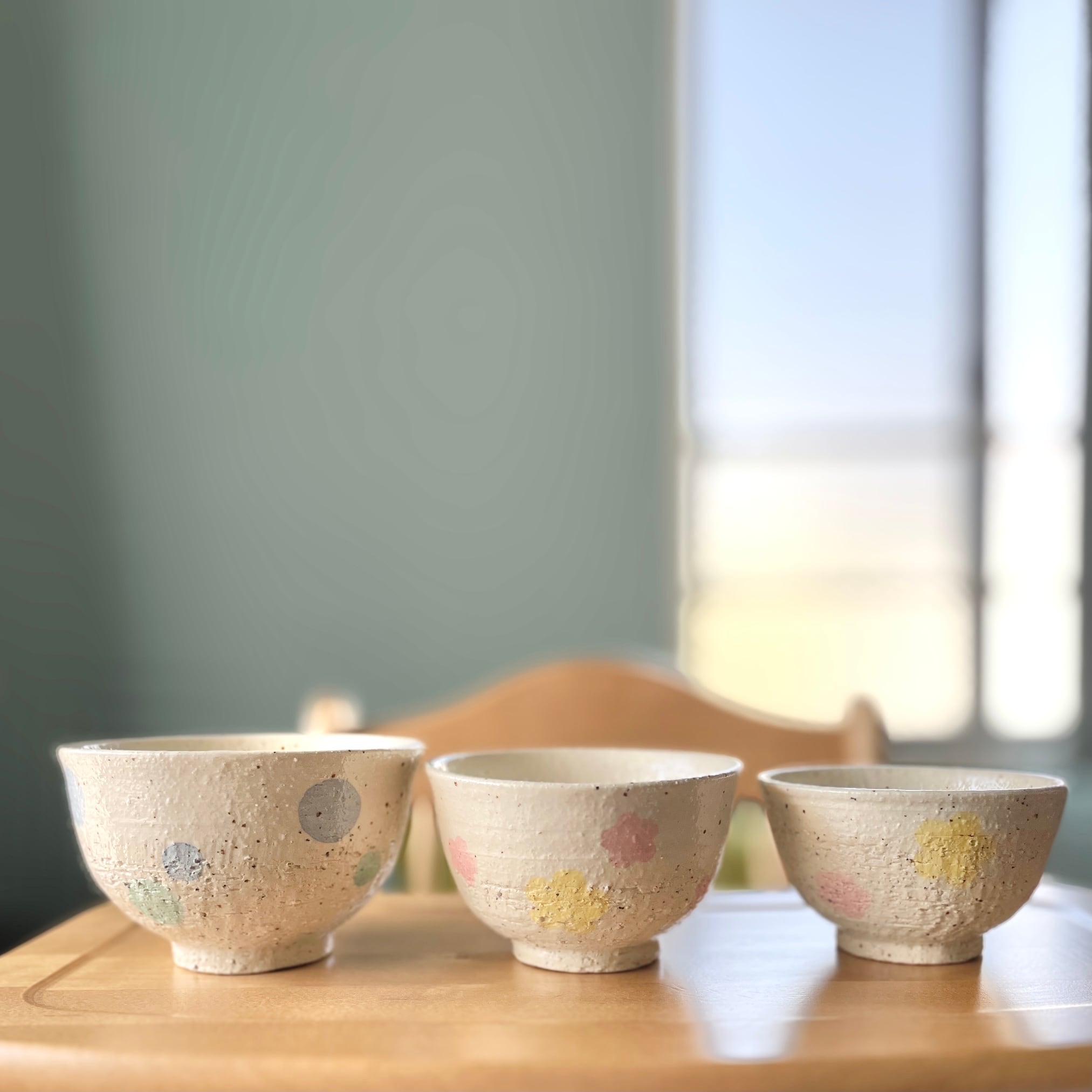 ママのお茶碗【花柄/名入れ無料】 | 陶器のうつわとアクセサリー