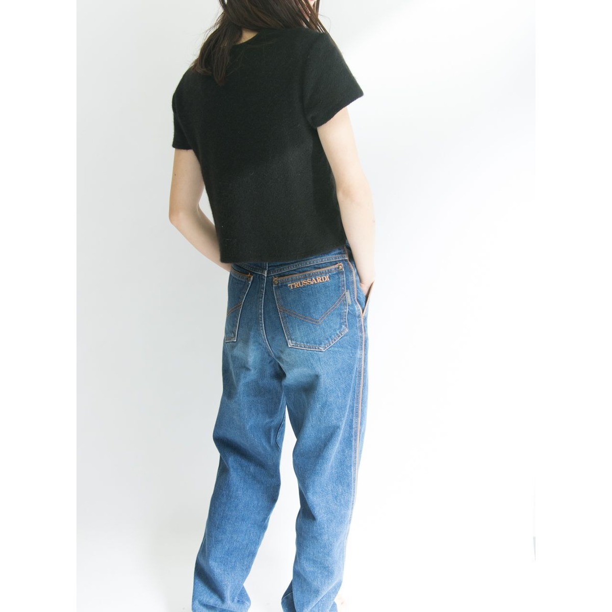 TRUSSARDI】High waisted straight denim（トラサルディー デニム 