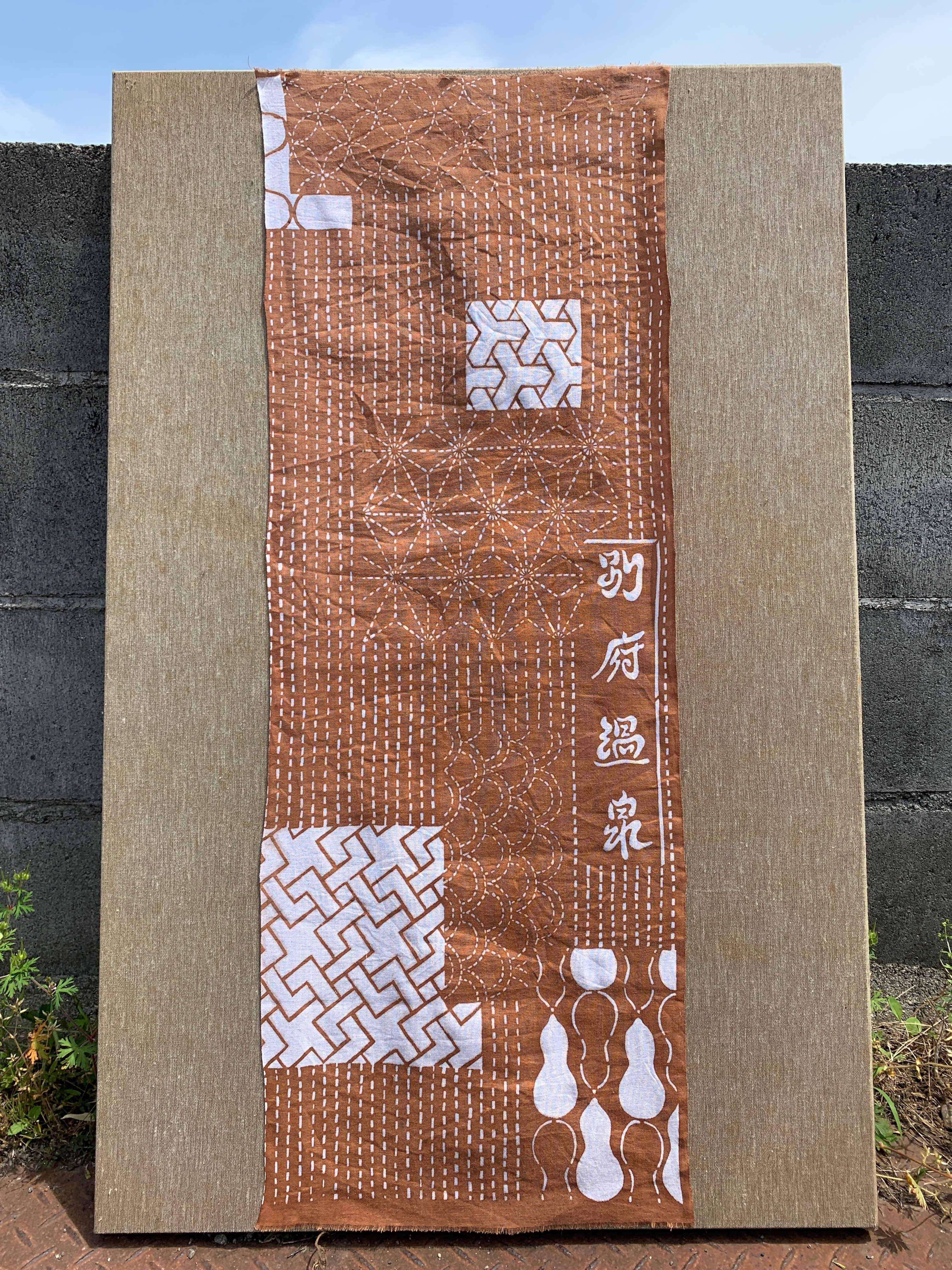 柄：別府温泉】温泉染てぬぐい 〜旅する Tenugui〜 | 温泉染研究所