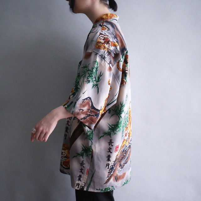 "虎×漢字×竹" 和 motif h/s special shirt