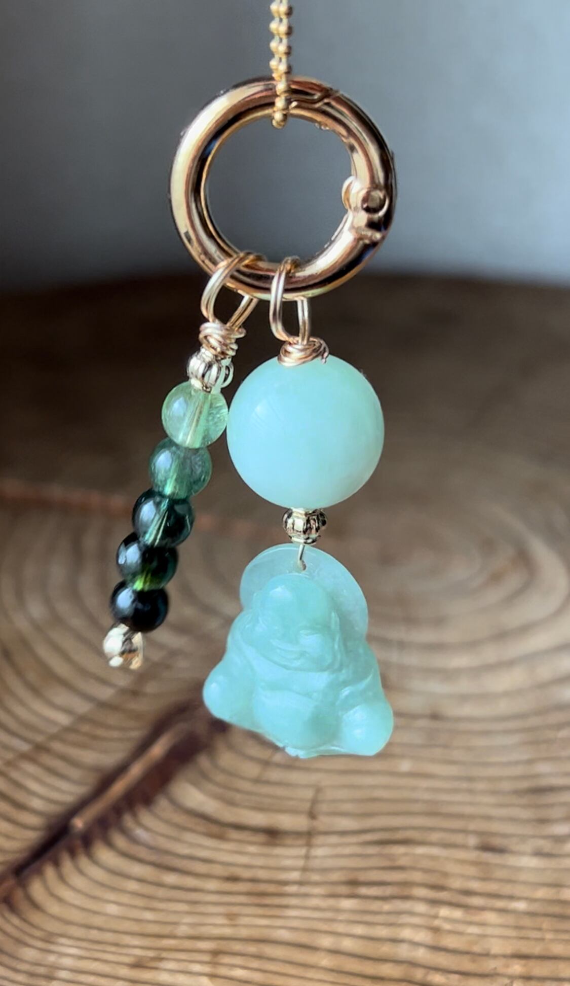 【チャームペンダント】グリーンハート