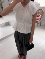 【新作5％OFF・3日間】Pocket Pin-tuck Slacks_2colors
