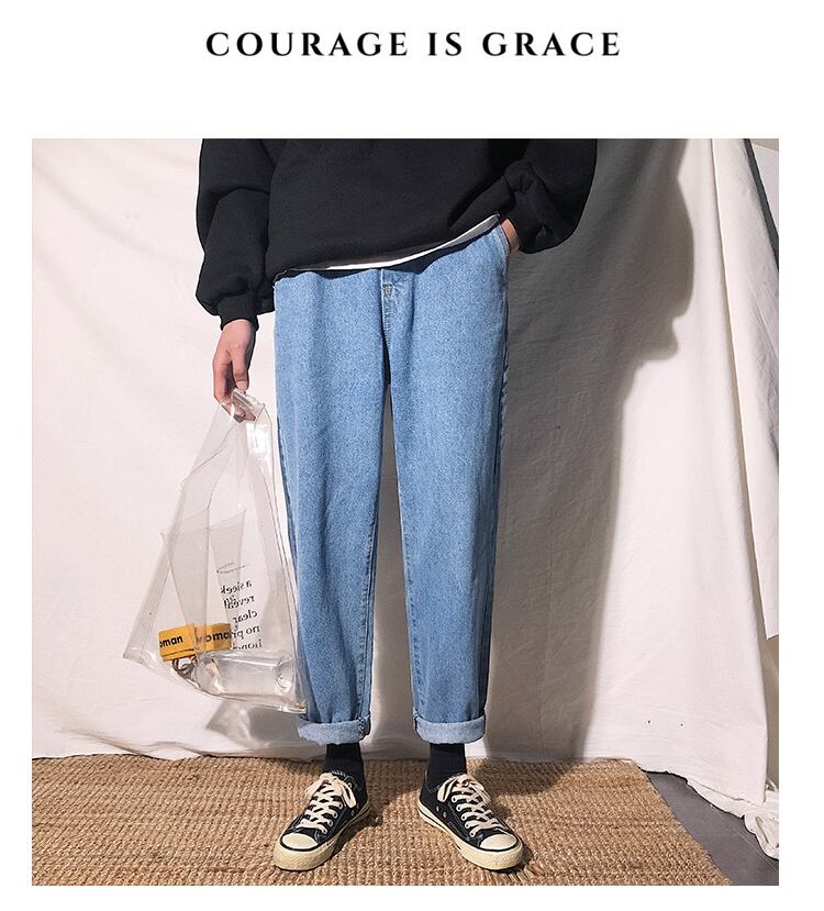 全1色 デニム パンツ ストレート カジュアル 無地 おしゃれ