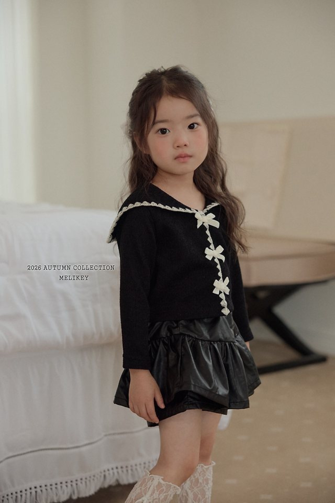 韓国子供服 / 26Autumn / 〖取寄〗Melikey / アイドルフリルショートパンツ / 女子服 *XS~JM*