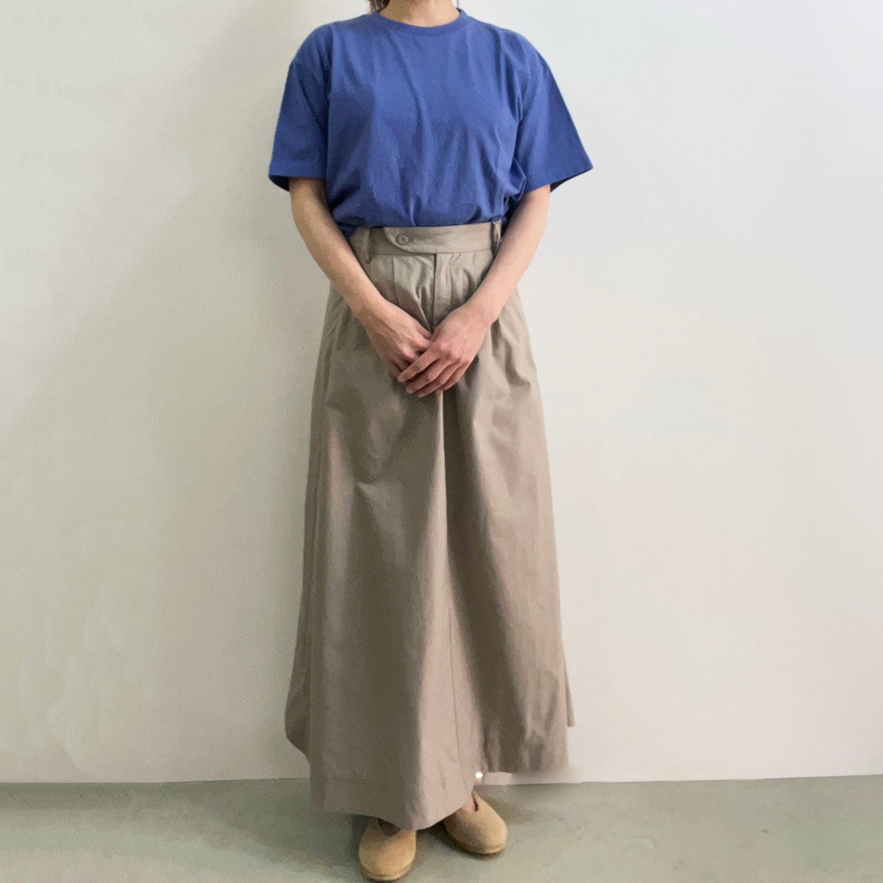 LUV OUR DAYS ラブアワーデイズ ORGANIC COTTON OXFORD SKIRT