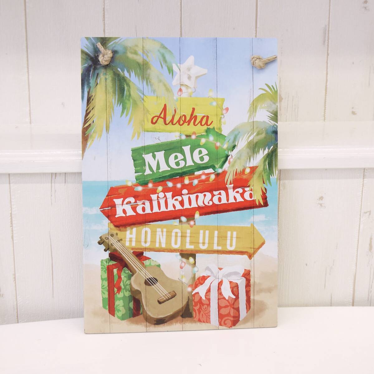 ★ハワイアン雑貨★ハワイアン クリスマスボード/ハワイ サインボード/ハワイ クリスマス<サインボード>