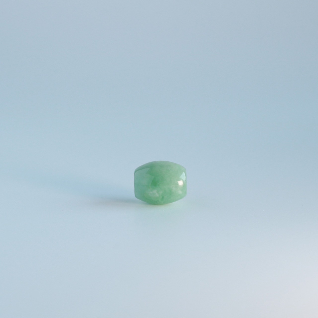 動くたびにきらきら光る！翡翠なつめペンダントネックレス/スモーキクォーツチェーン jd_ne1089