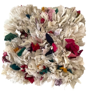 yao "India Bushy Cushion cover Whitish" クッションカバー⑥