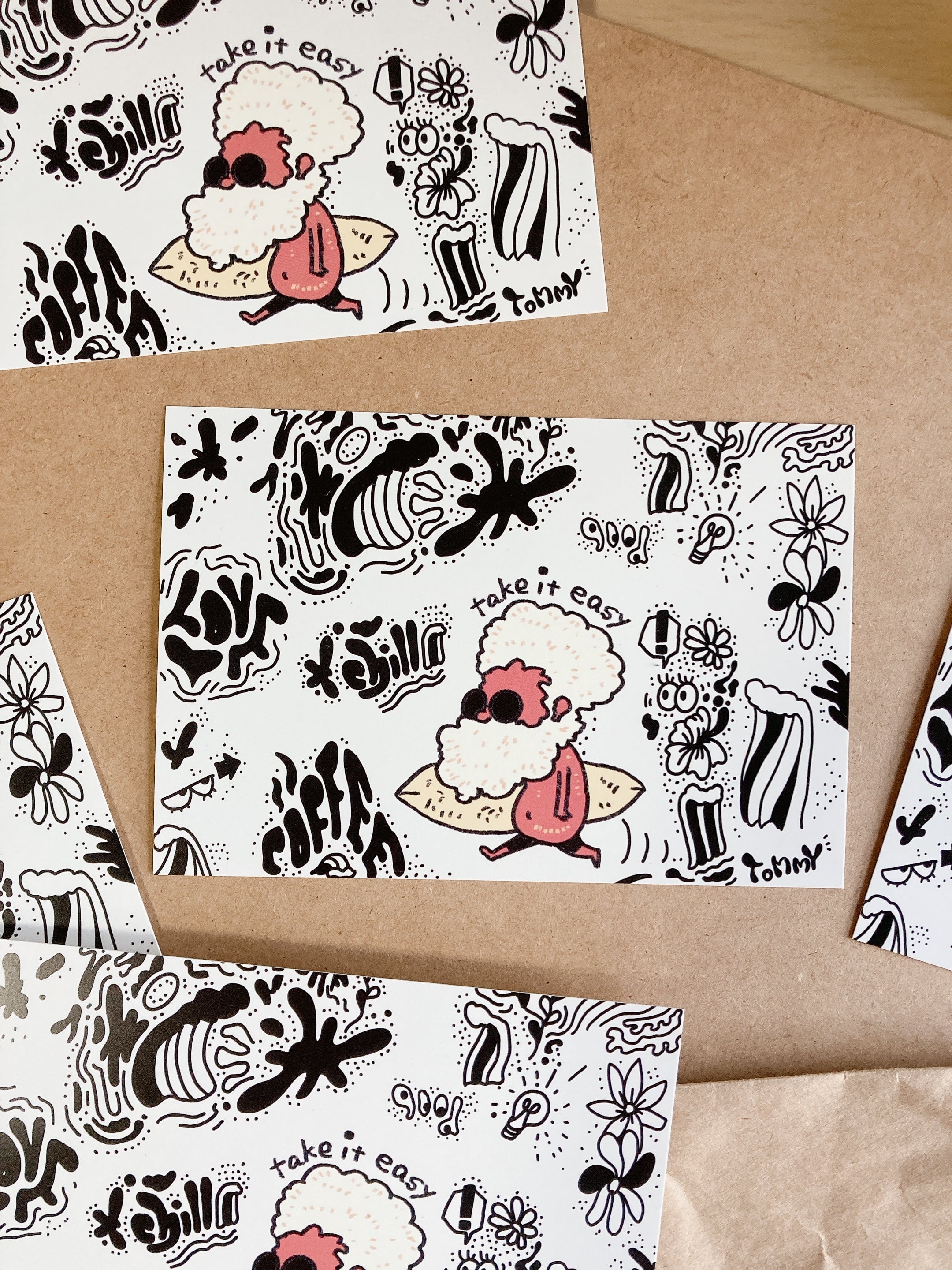 take it easy】ポストカード | トミドコロ商店