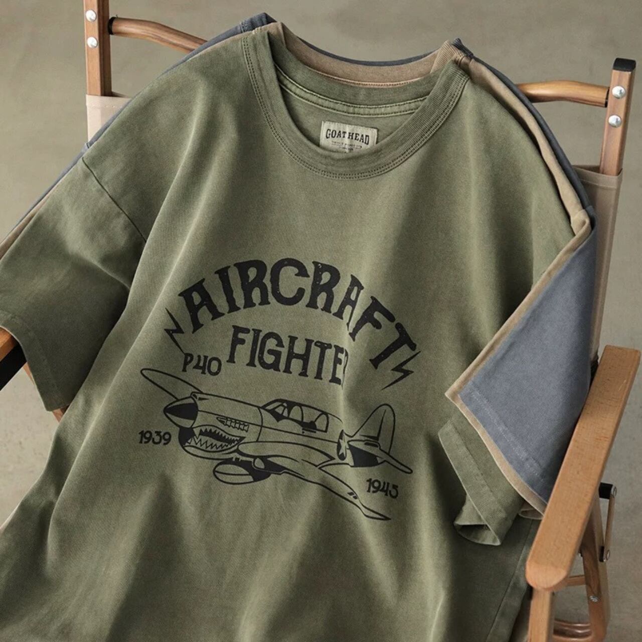 グラフィックプリント ボックスシルエット クルーネックTシャツ 00168