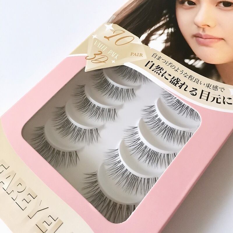 CLEAREYELASH つけまつげ ナチュラル 透明軸 3D立体 マツエク製法 10ペア (C03 ナチュふさ) | clear eyelash