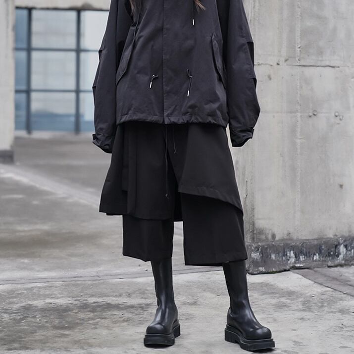 Layered Drawstring Pants【TR3223】