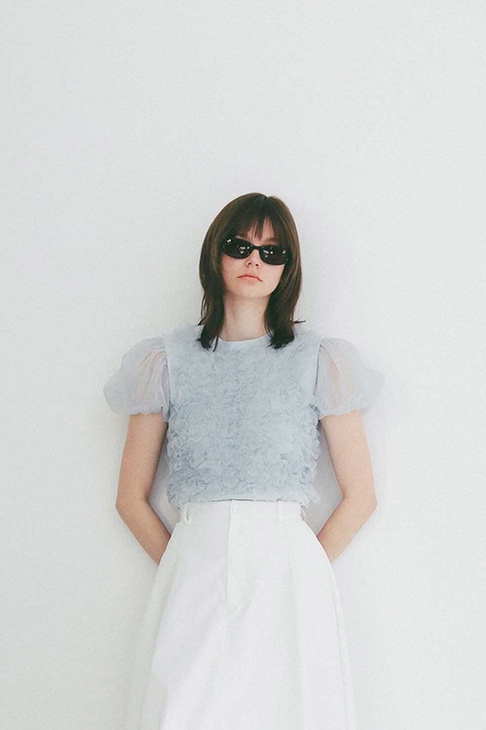 CLANE TULLE VEST LAYERED TOPS | FLICKA ASHIYA