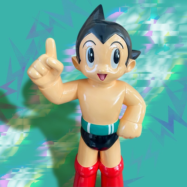 大きい122cm　鉄腕アトム  ハッピー FRP ATOM Happy　/ロータリーヒロ ROTARY HERO