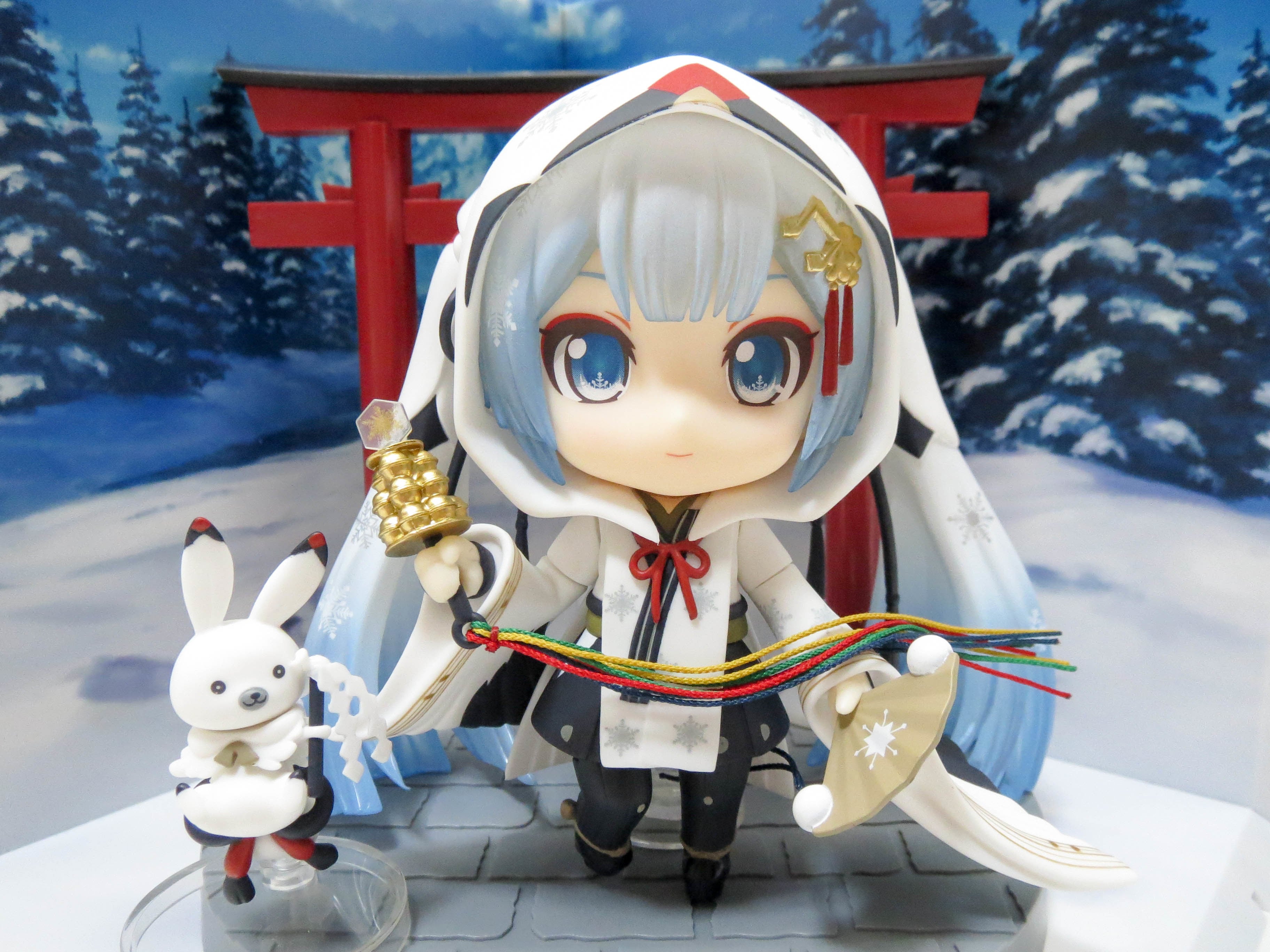 再入荷【850】 雪ミク タンチョウ巫女Ver. 小物パーツ 檜扇