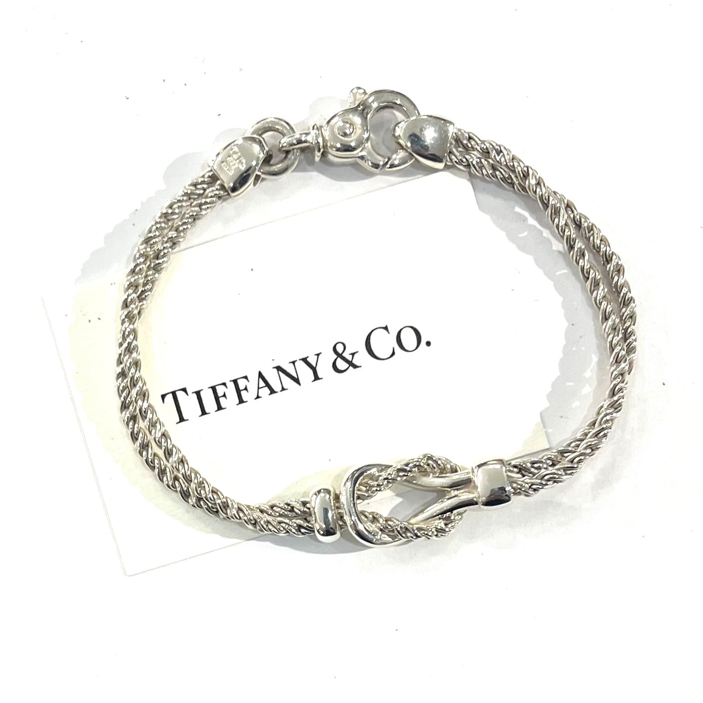 希少【TIFFANY&CO.】 2572 ティファニー アンドコーダブルロープ