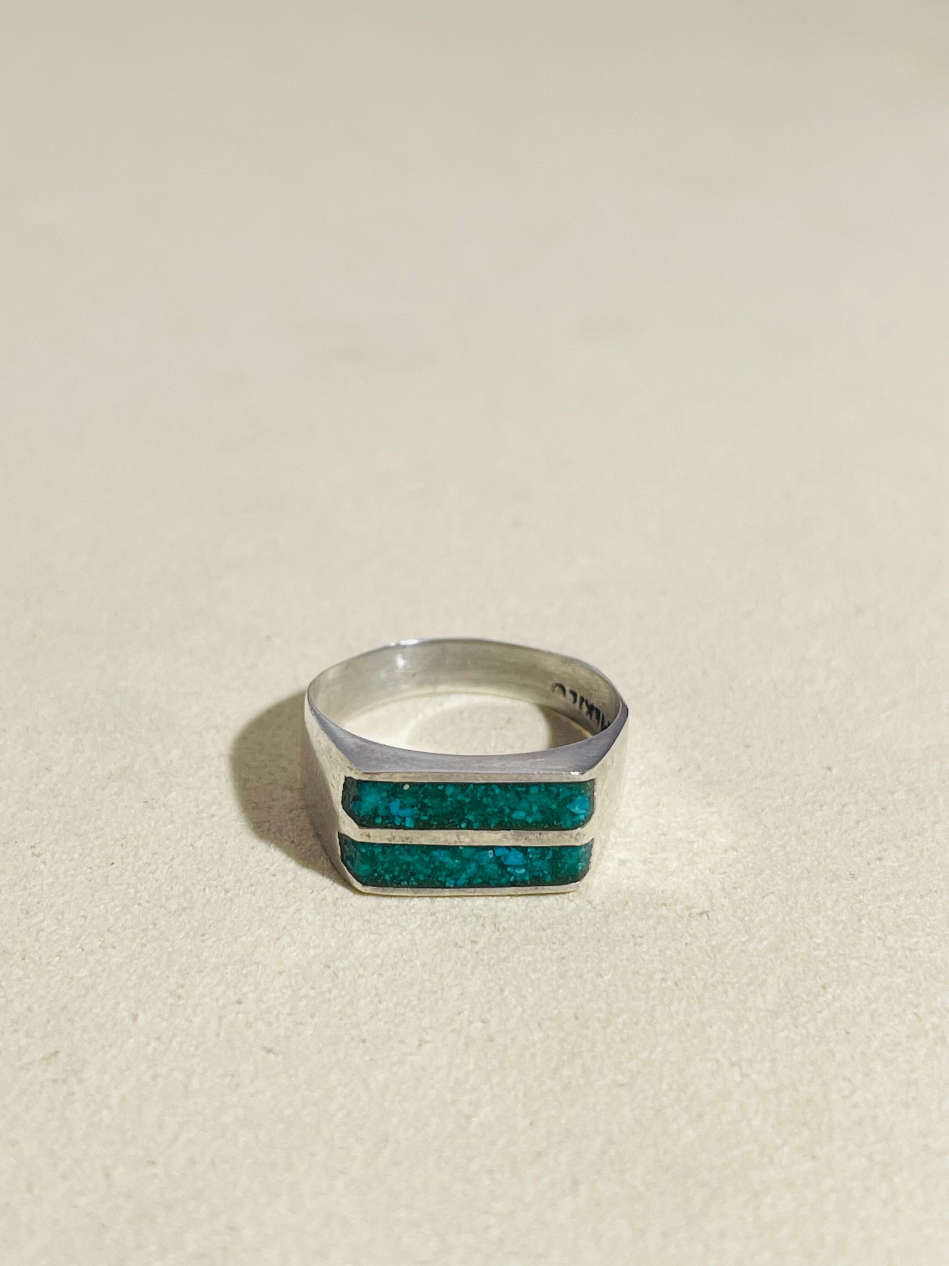 Turqouise Signet Ring #9.5 -Mexico-