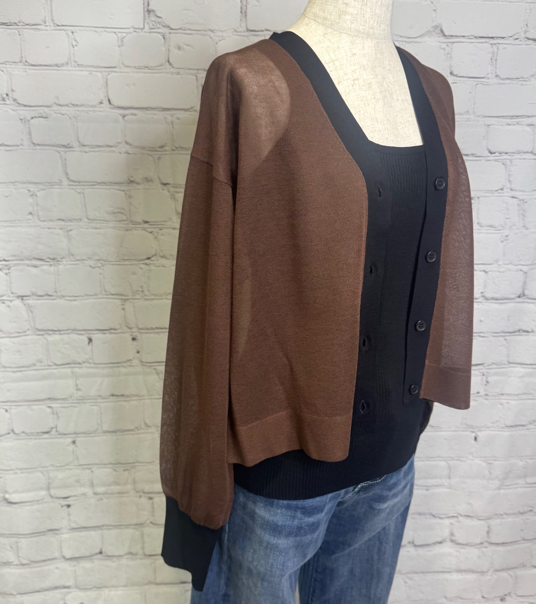 SALE！Dignite collier ディニテコリエ Vカーディガン 80256013