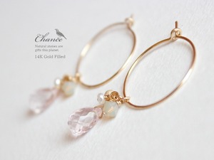 Chance 14K Gold Filled/ローズクォーツ