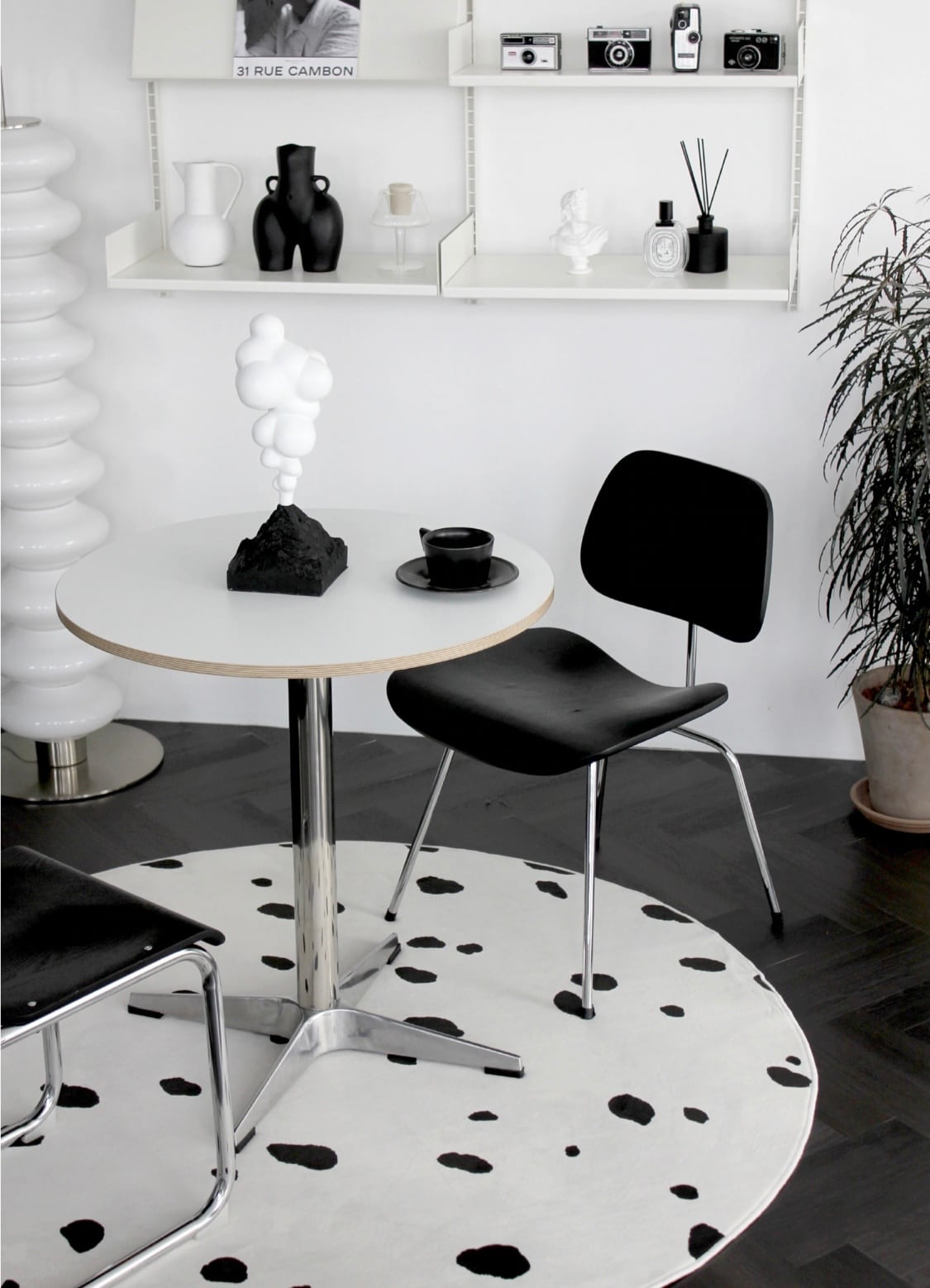 monotone dot cercle rug 2size / モノトーン ドット サークル ラグ