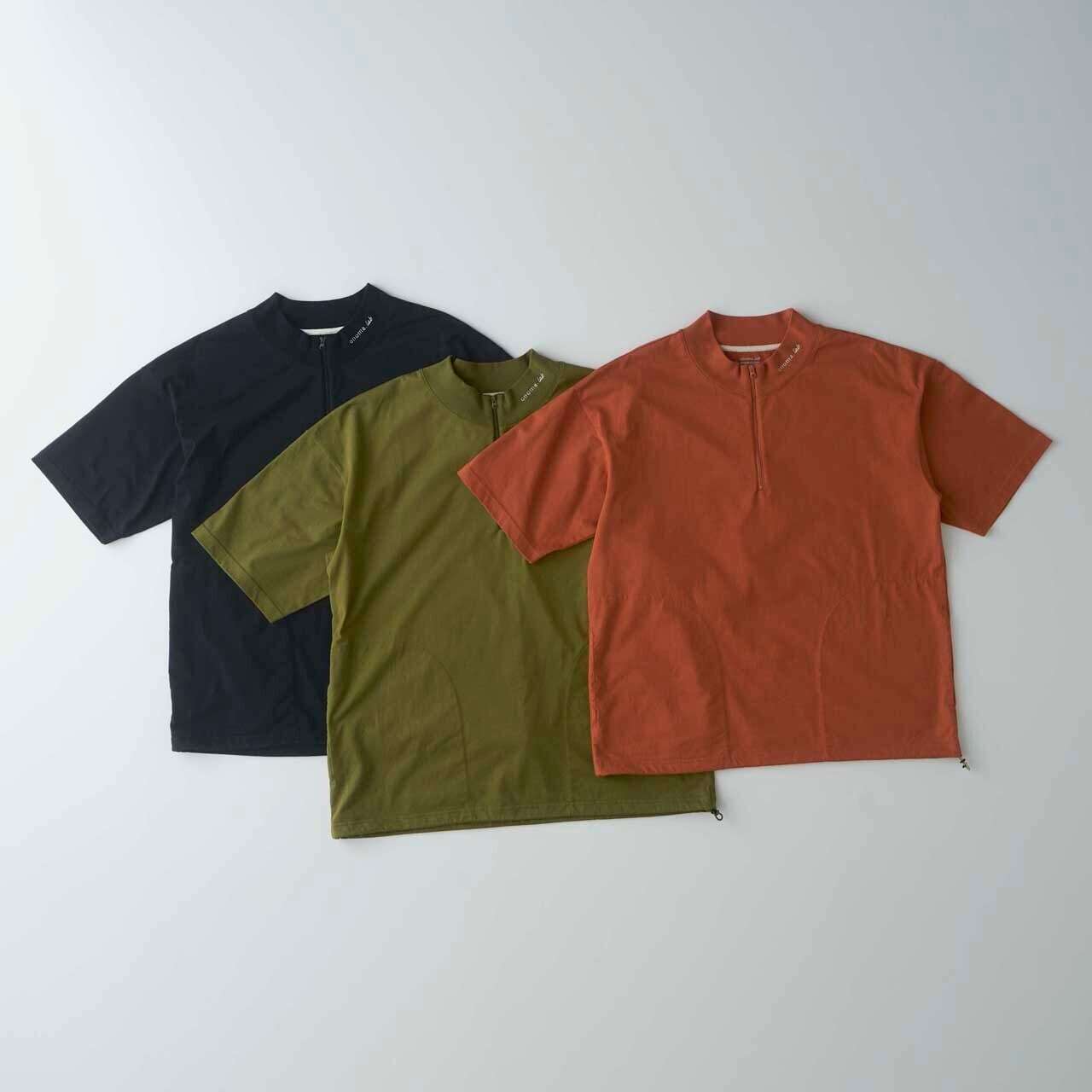 onoma.lab(オノマ) BRIGHT HALF ZIP TEE | サウスオレンジ｜メンズ