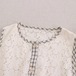 2色/レース刺繍チェックアシメベスト ・12166
