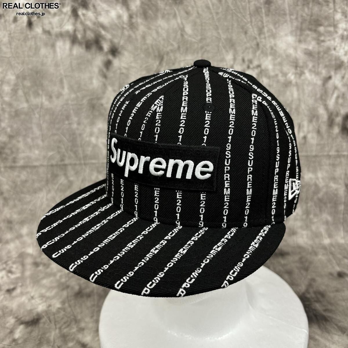 シュプリーム ニューエラ キャップ Supreme×NEW ERA/シュプリーム×ニューエラ【19SS】Text Stripe