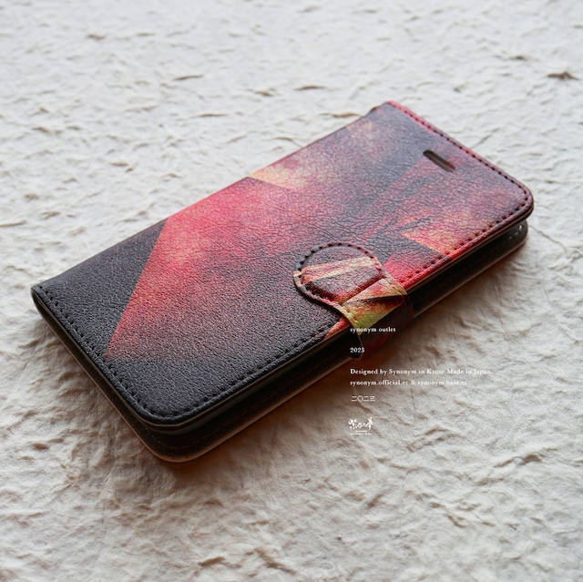 【USED品】紅褄 - 和風 手帳型iPhoneケース【iPhone8/7/SE2/SE3】