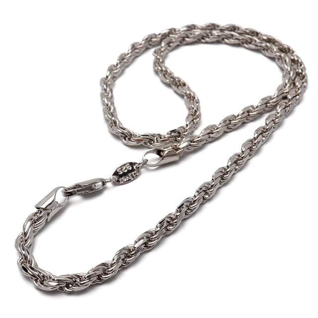 55cm・美品】グッチオーバルリンクチェーン925幅3.5mm