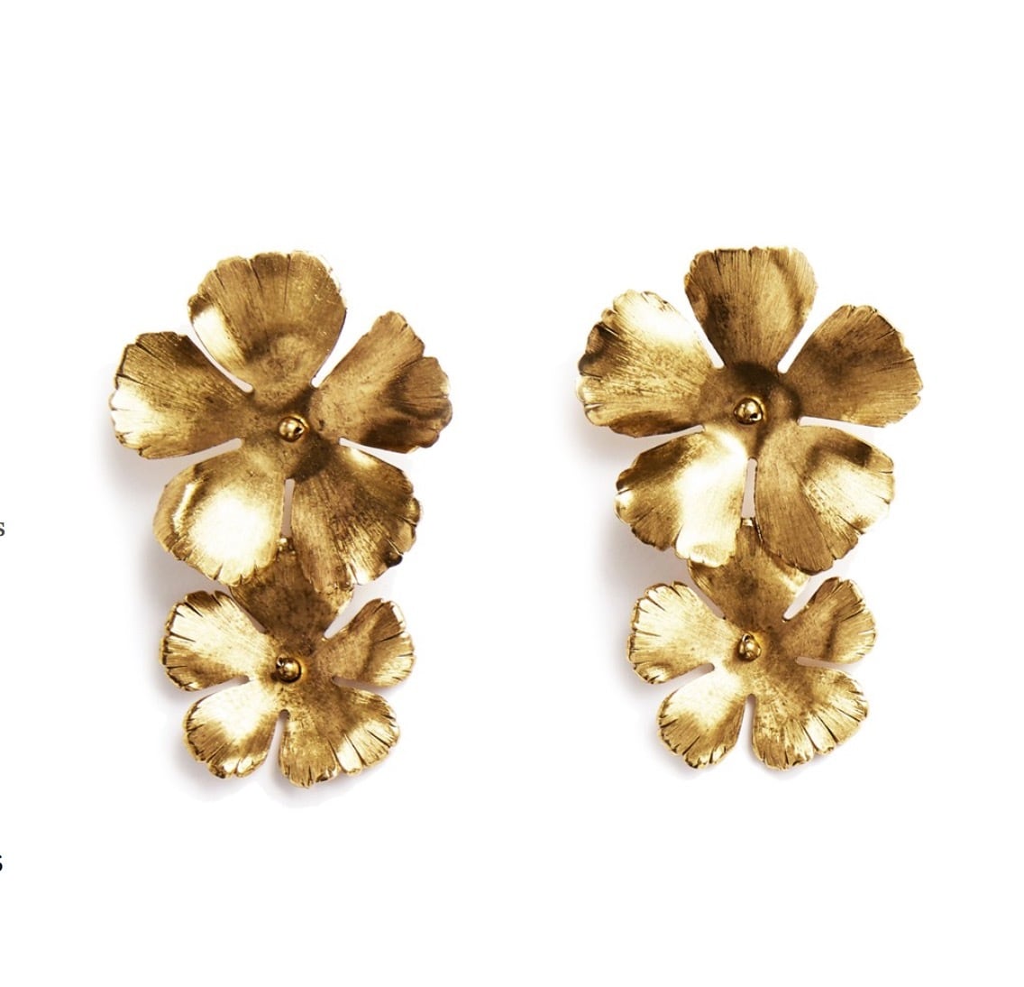 3 レンタルJennifer Behrジェニファーベア クロエピアスChloe Earring- gold-holle pierce |  bijouxO powered by BASE