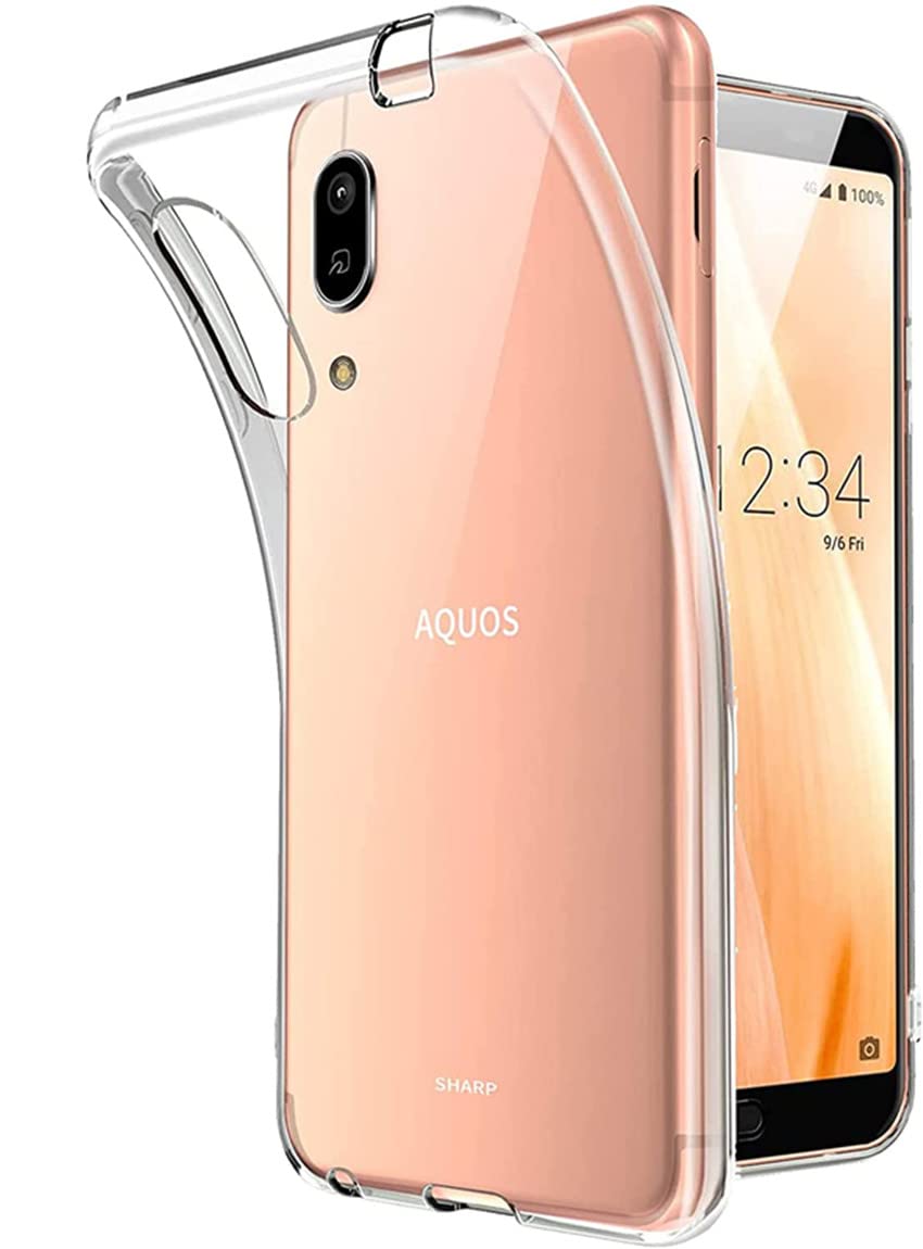 AQUOS Sense3 au shv45 docomo sh-02m /Sense3 Lite SH-RM12/ Android One S7/Sense3 basic専用クリア ソフト シリコン TPU 保護ケース超軽量 衝撃防止 落下防止 超薄型 防指紋TPUクリアケース 保護カバー 手触り良い 透明感が長持ち