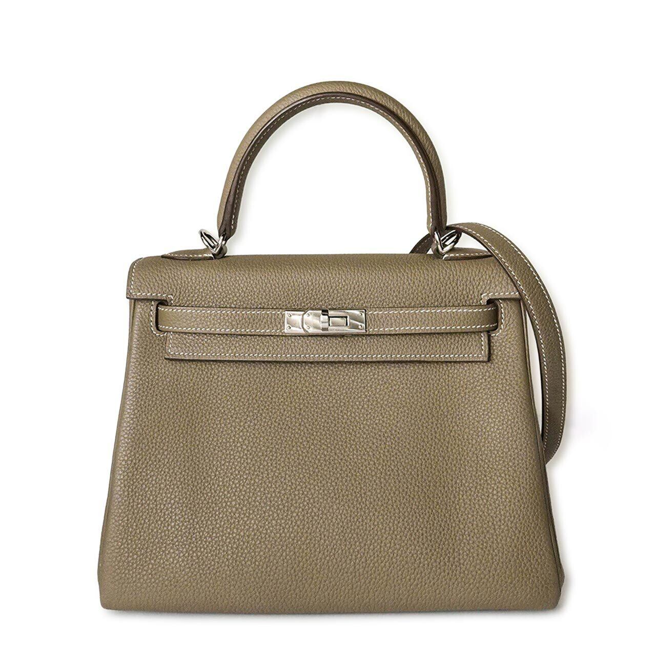 HERMES エルメス ケリー25 トゴ エトゥープ SV金具 Y刻印 | 中古 
