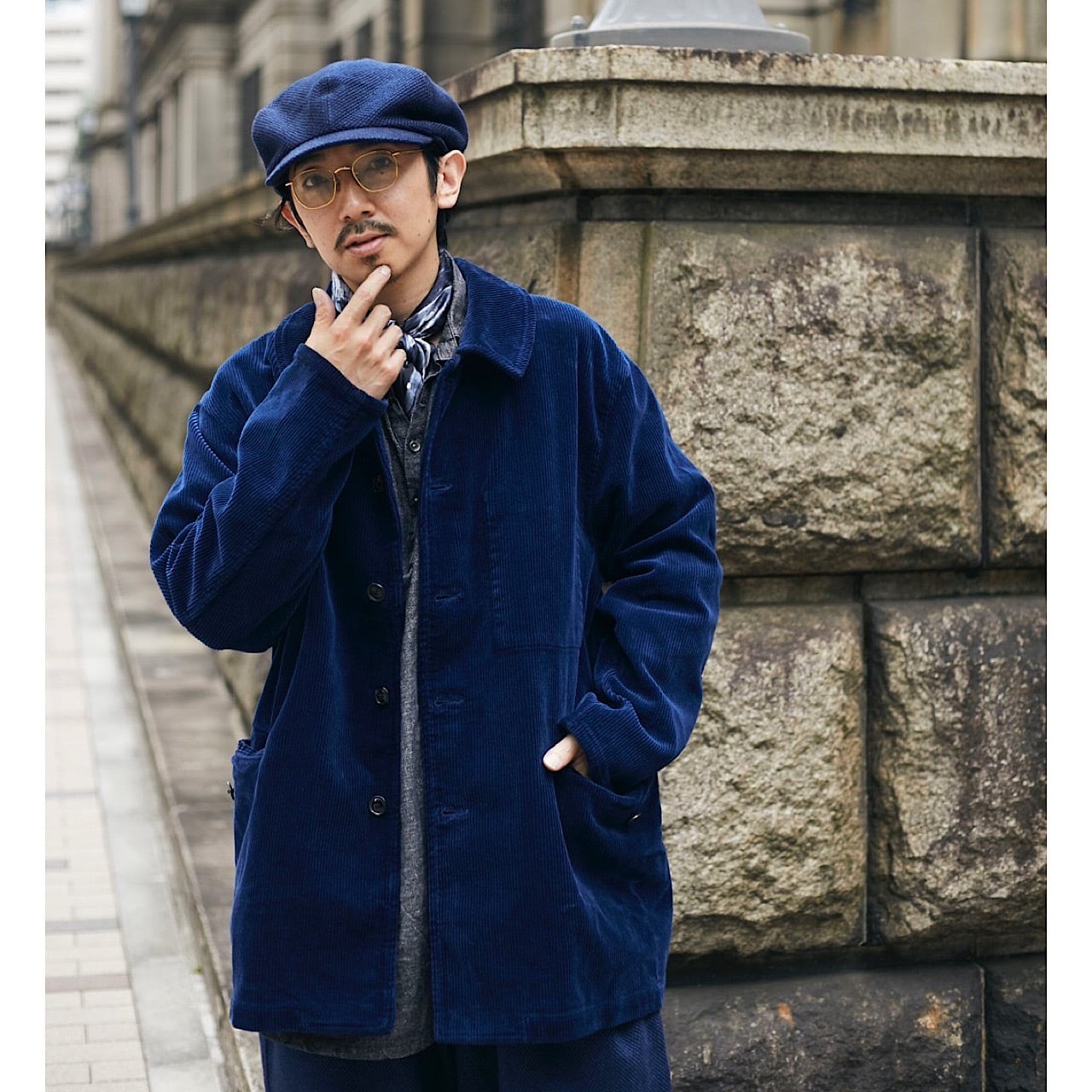 PORTER CLASSIC  CORDUROY FRENCH JACKETXLサイズ