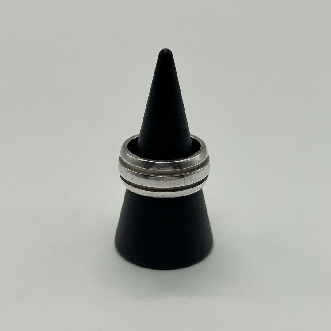 ティファニー TIFFANY グルーブドリング ダブルライン 13号 SV925