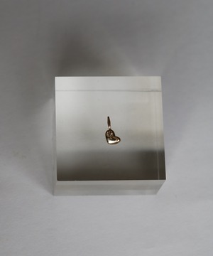 10K Lumière Heart Charm(ブラウンダイヤモンド)silver / gold